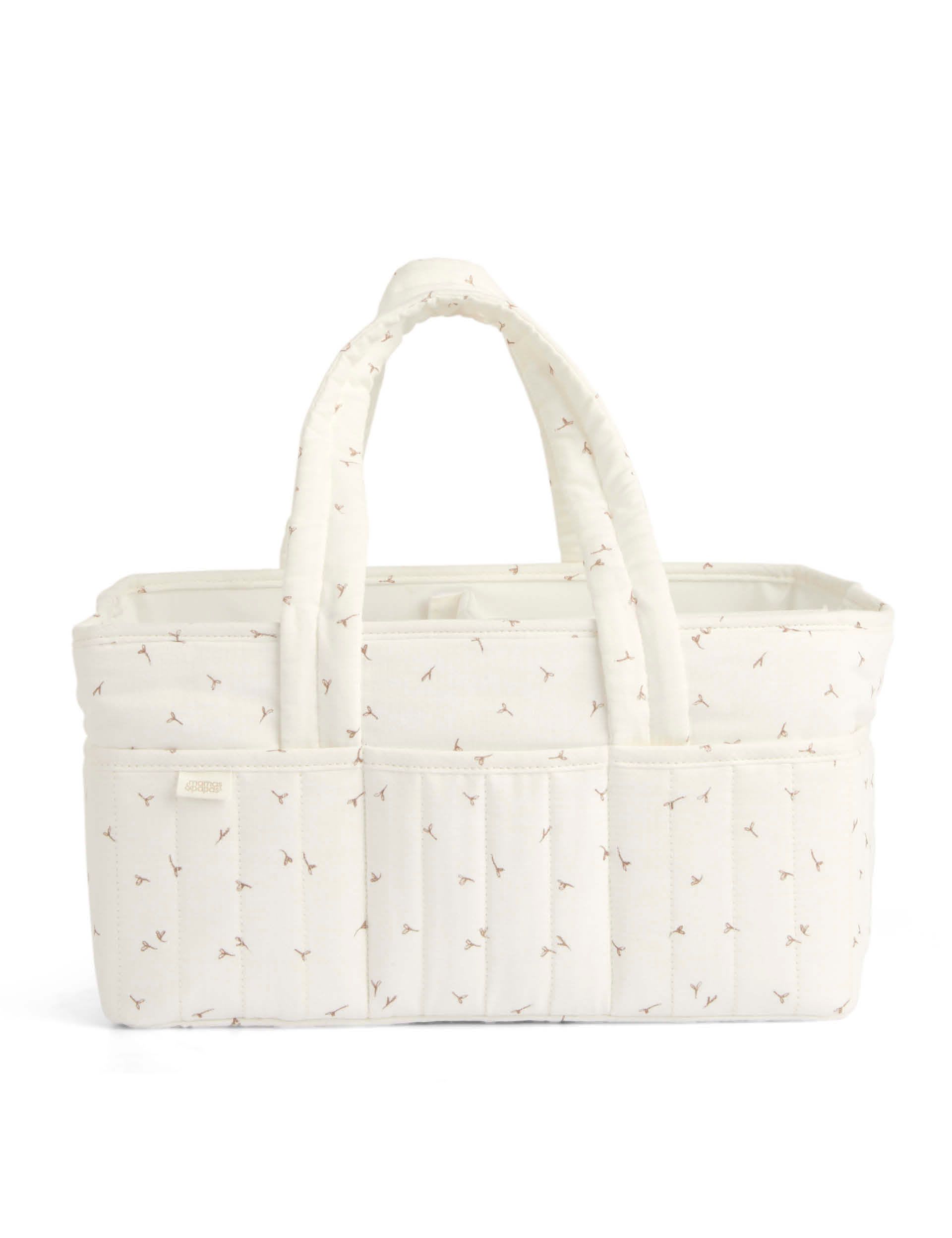 Mamas & Papas pure cotton seedling print nappy caddy bag, UK version