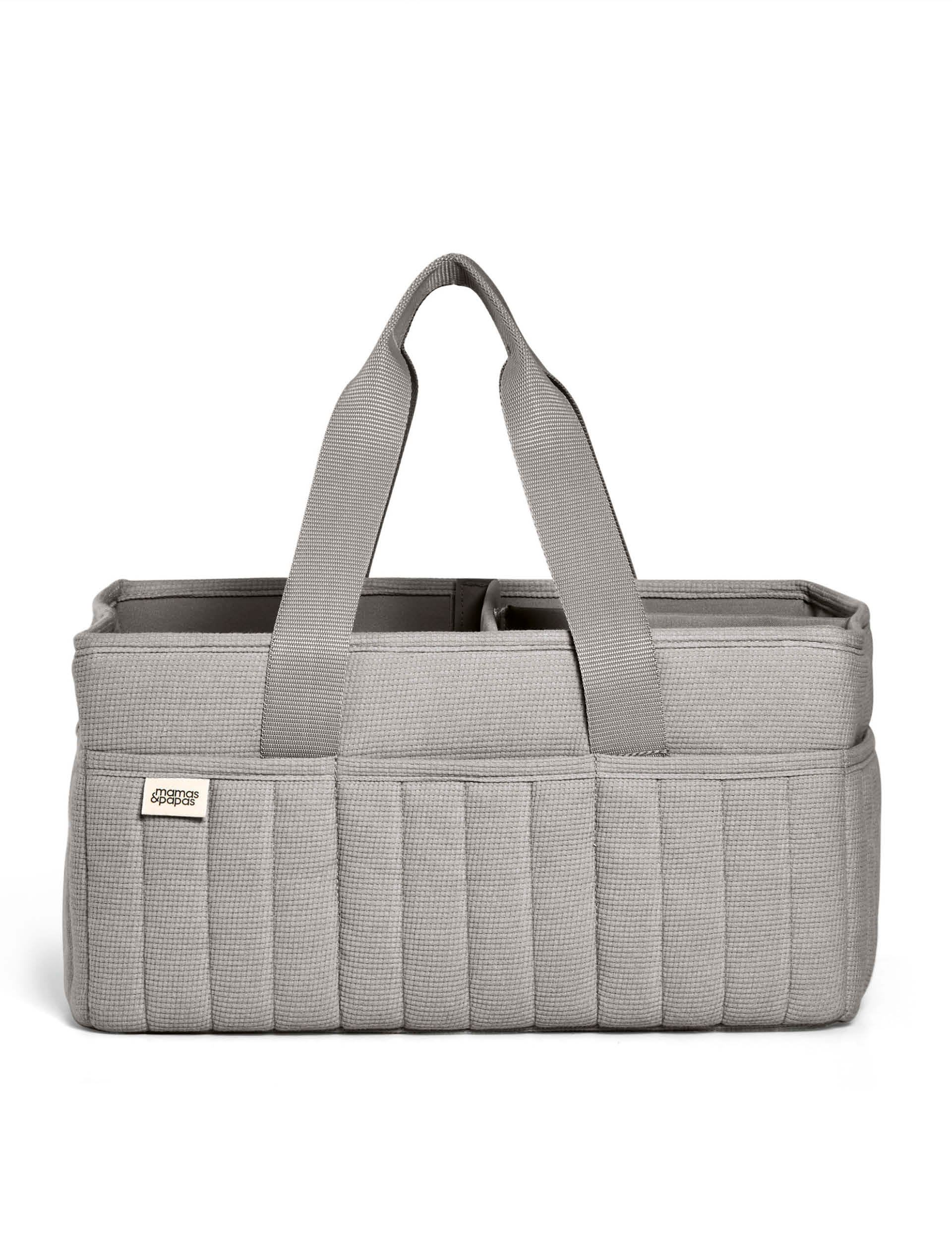 Mamas & Papas pure cotton waffle nappy caddy bag, imported from the UK