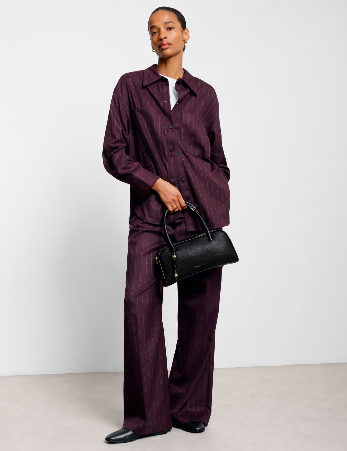 Katie Loxton faux leather bowler bag (British brand)
