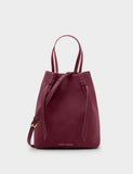 Katie Loxton faux leather bucket bag with detachable strap, imported from the UK