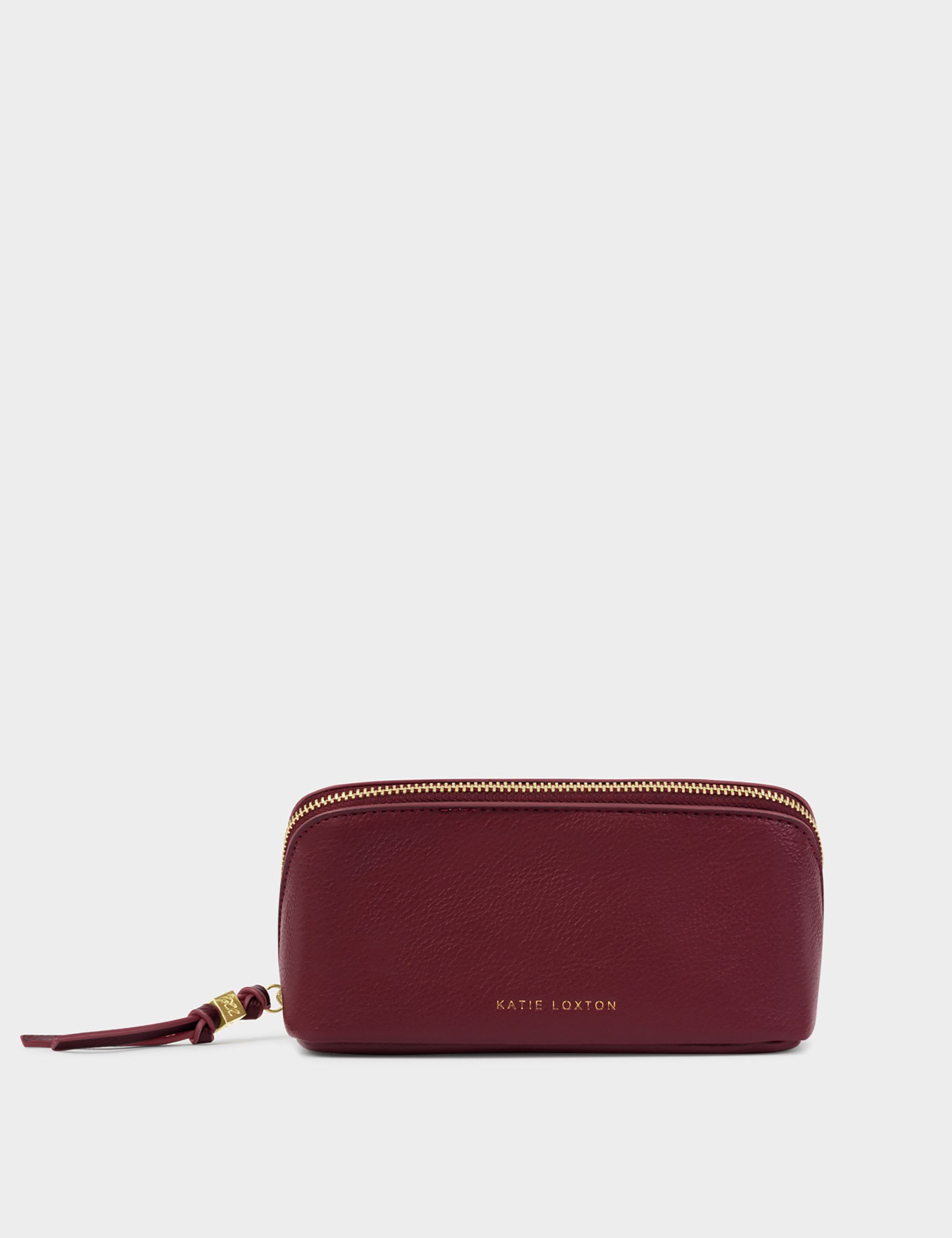 Katie Loxton faux leather fold-out mirror make-up bag, imported from the UK