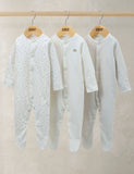 Mamas & Papas cloud sleepsuits 3 pack for 0-24 months, imported from the UK