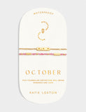 Katie Loxton October birthstone bracelet gold plated waterproof (British brand)