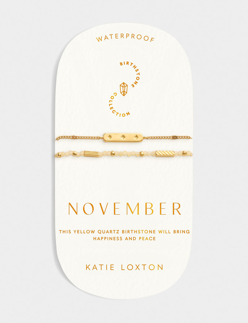 Katie Loxton November birthstone bracelet, UK version