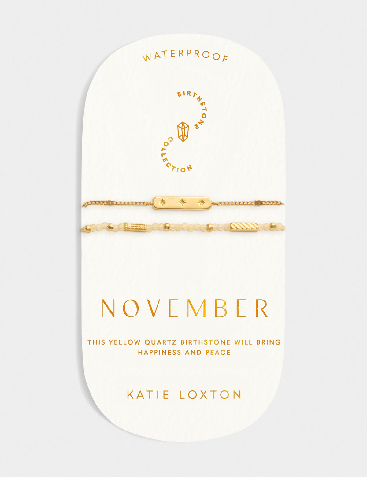 Katie Loxton November birthstone bracelet, UK version