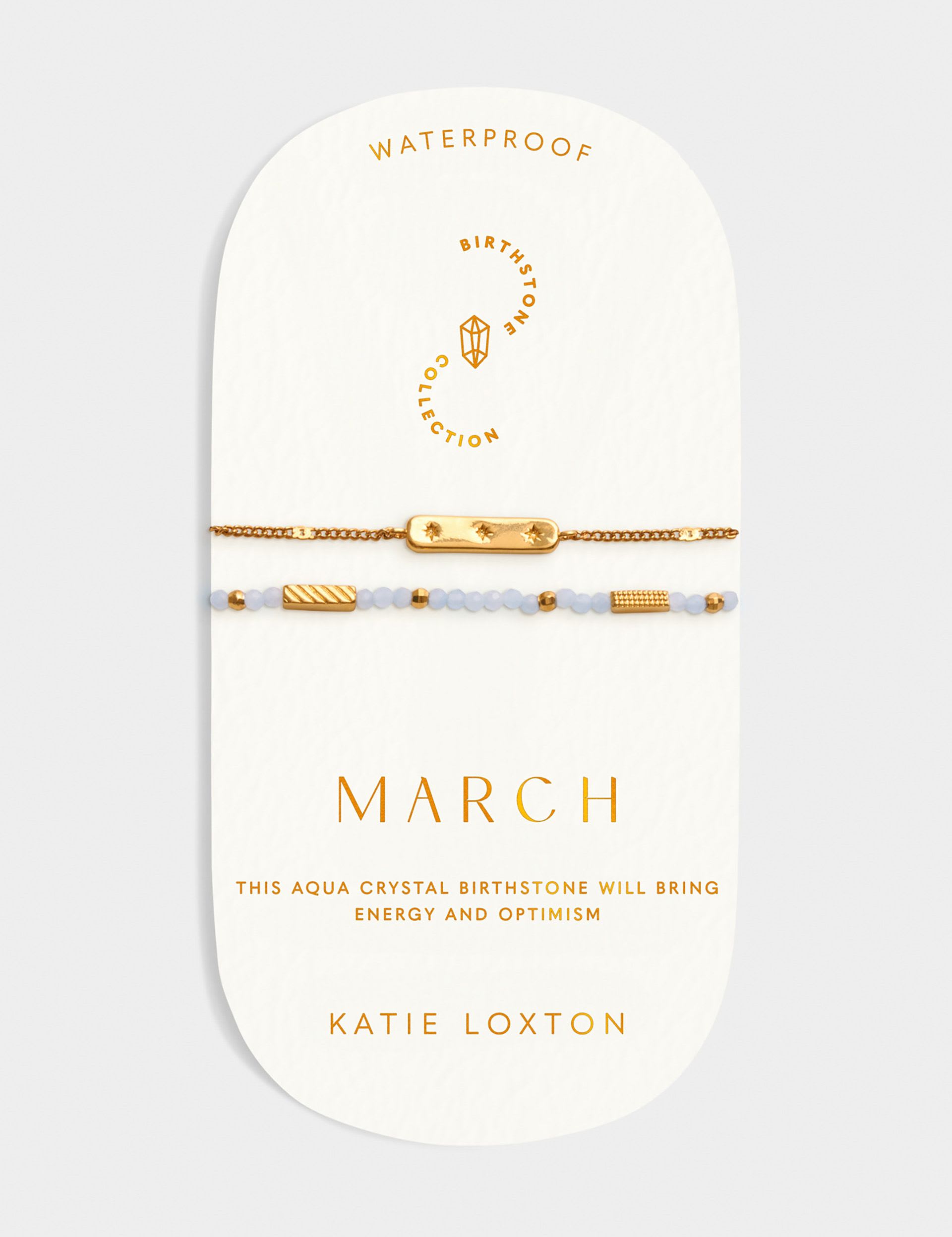 Katie Loxton March Birthstone Bracelet - British product