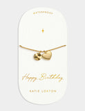 Katie Loxton birthday gold plated waterproof bracelet - British product