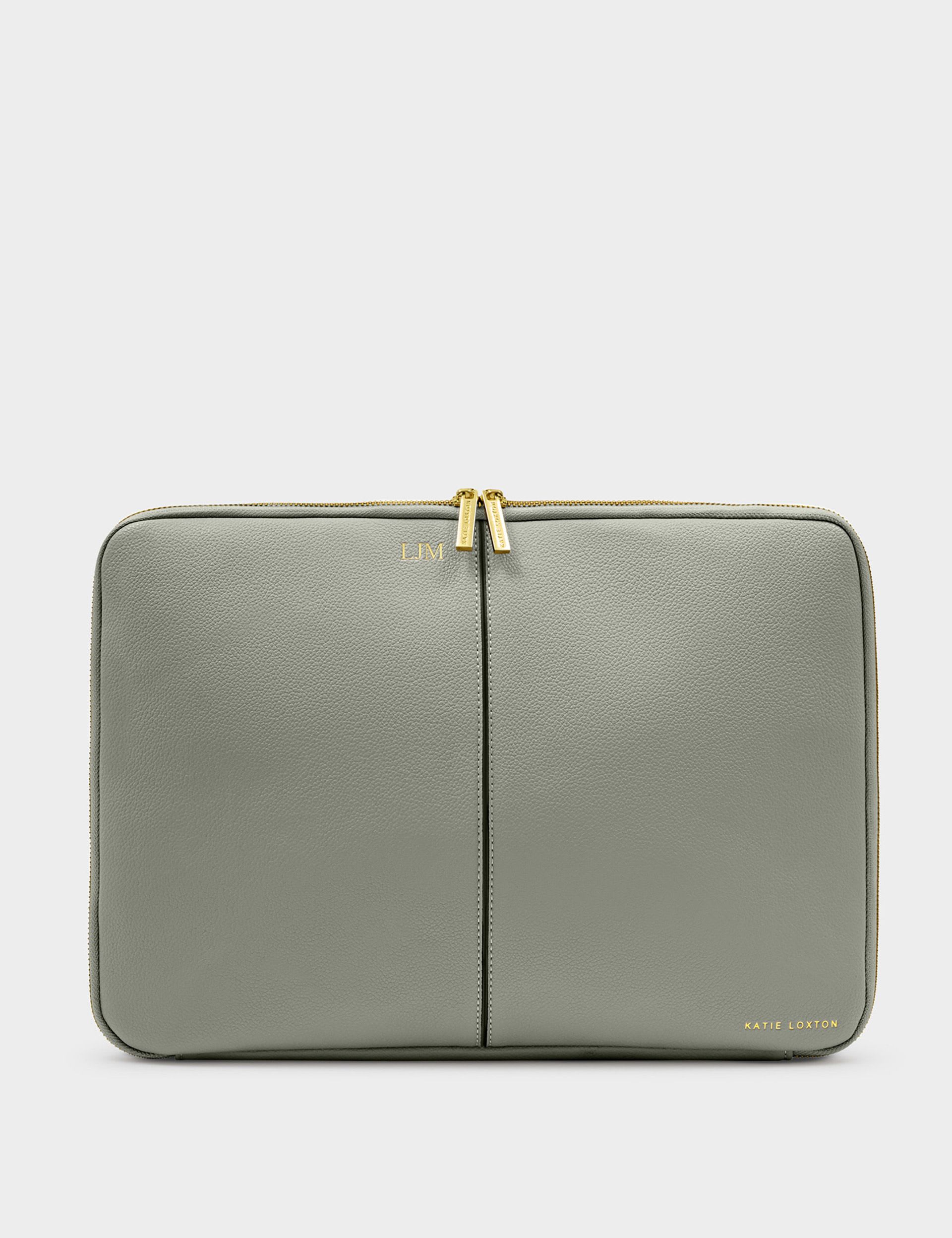 Katie Loxton faux leather laptop case with monogramming - British product