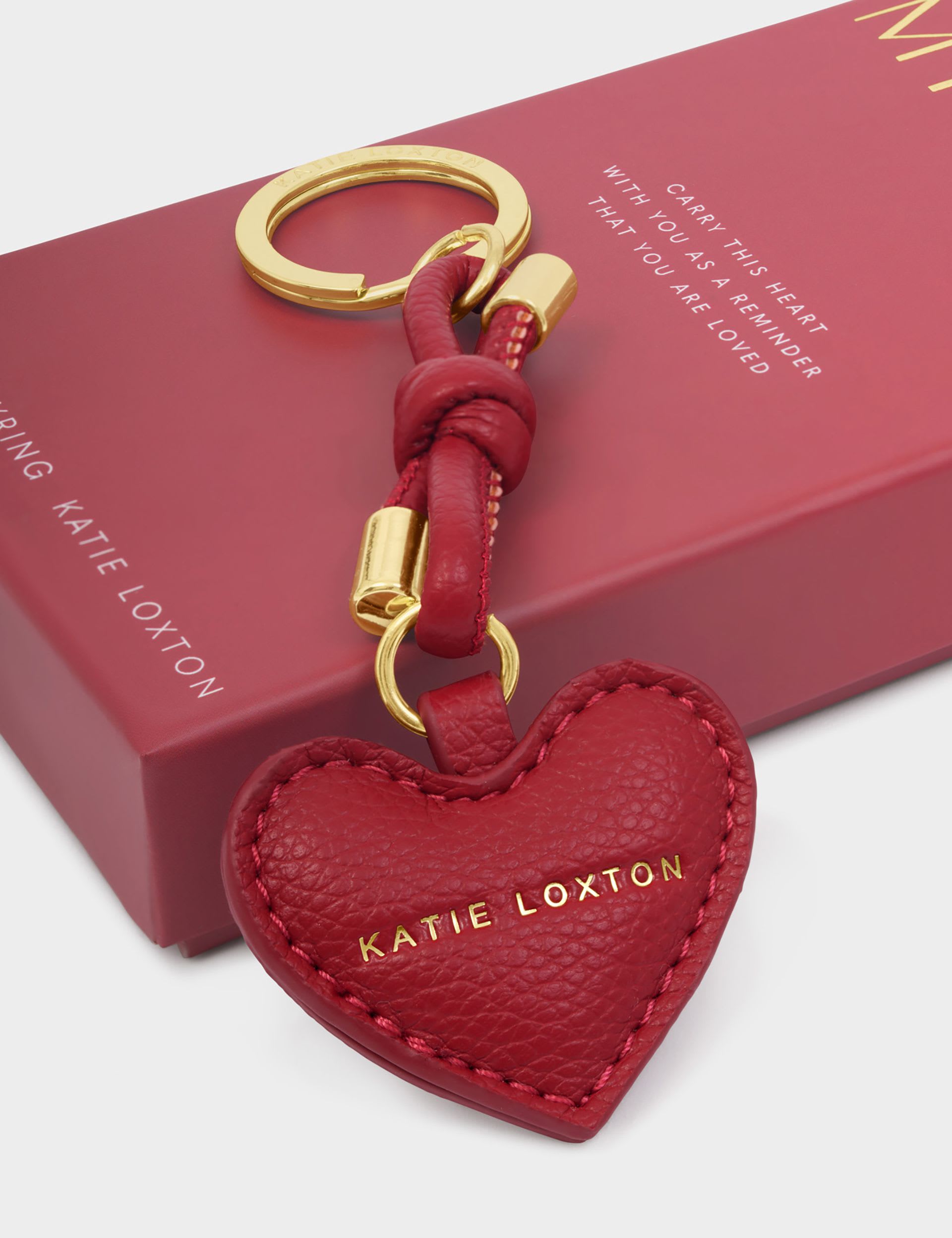 Katie Loxton personalised heart keyring 7cm (British brand)