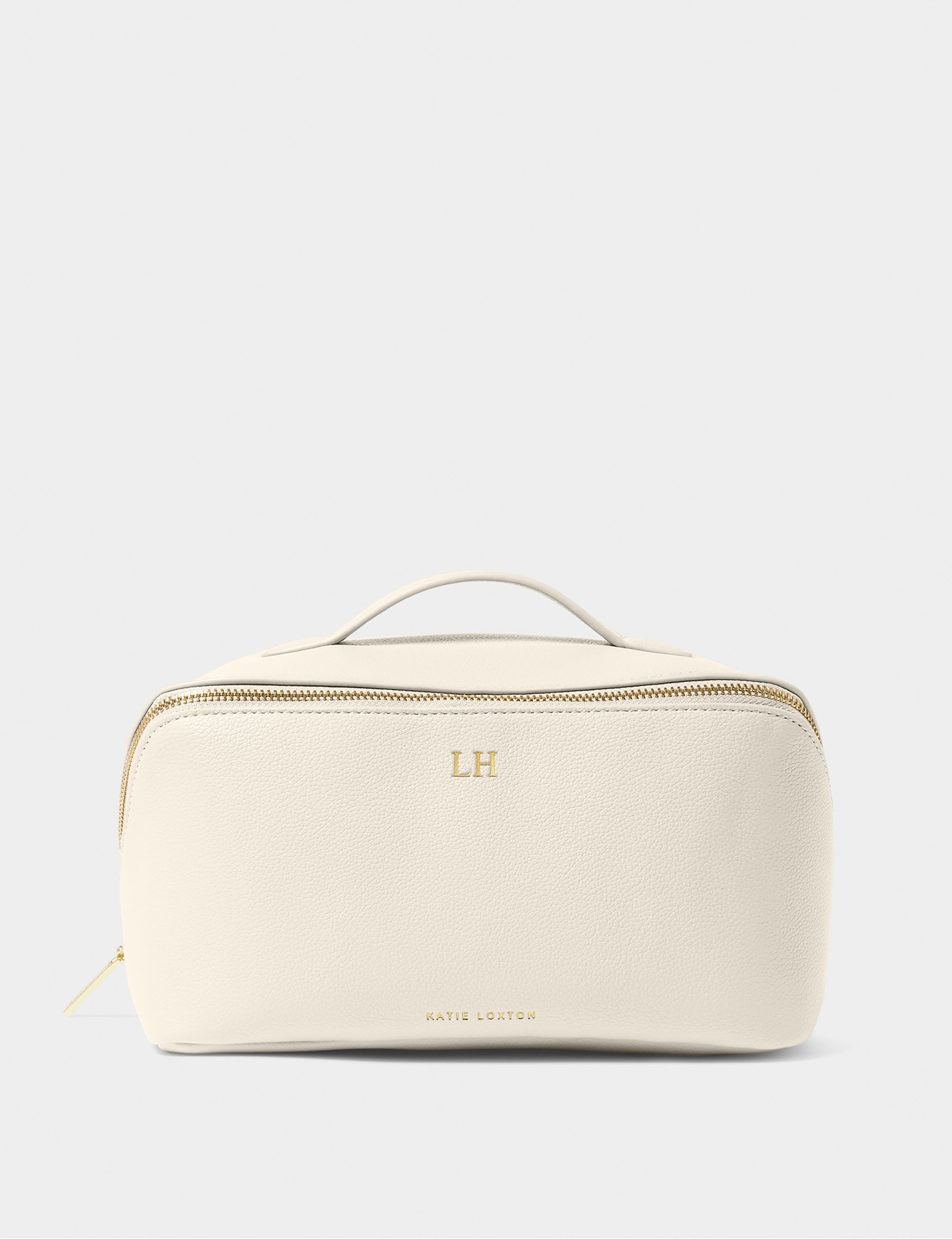Katie Loxton personalised faux leather wash bag, imported from the UK