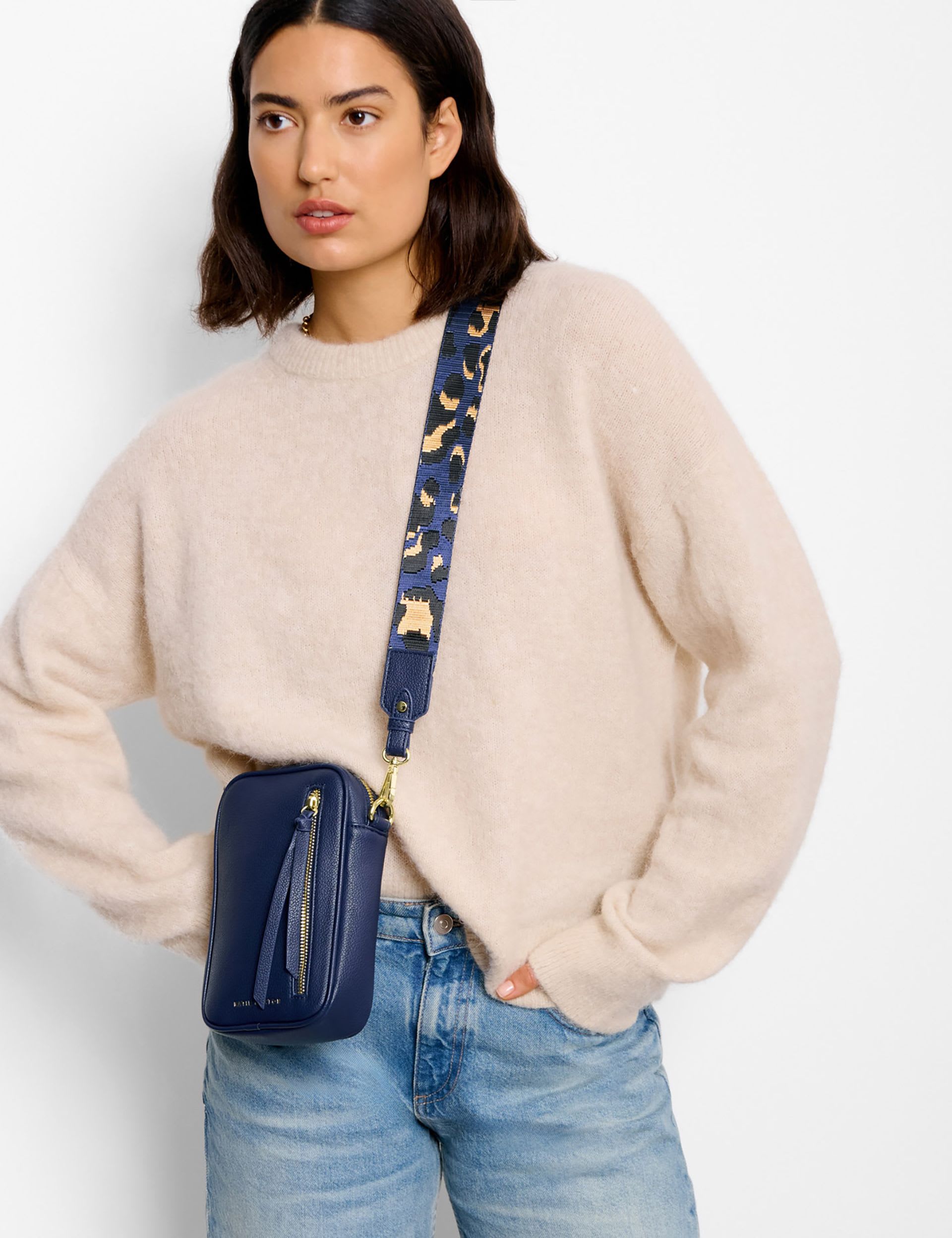 Katie Loxton Hallie personalised faux leather cross body bag - British product