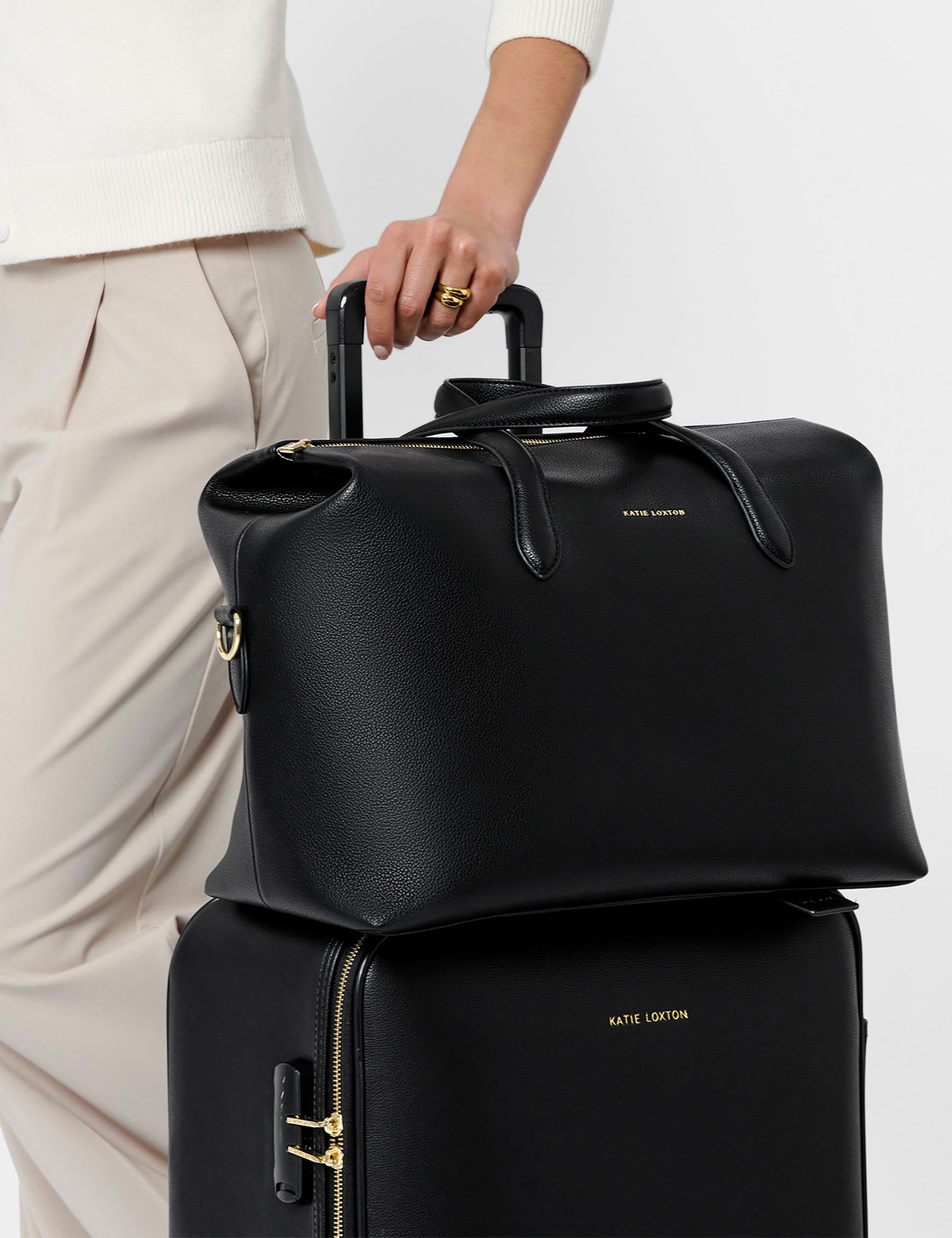 Katie Loxton personalised faux leather weekend bag, imported from the UK