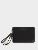 Katie Loxton personalised faux leather pouch with gold monogramming - British product