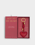 Katie Loxton heart keyring with gift box, imported from the UK