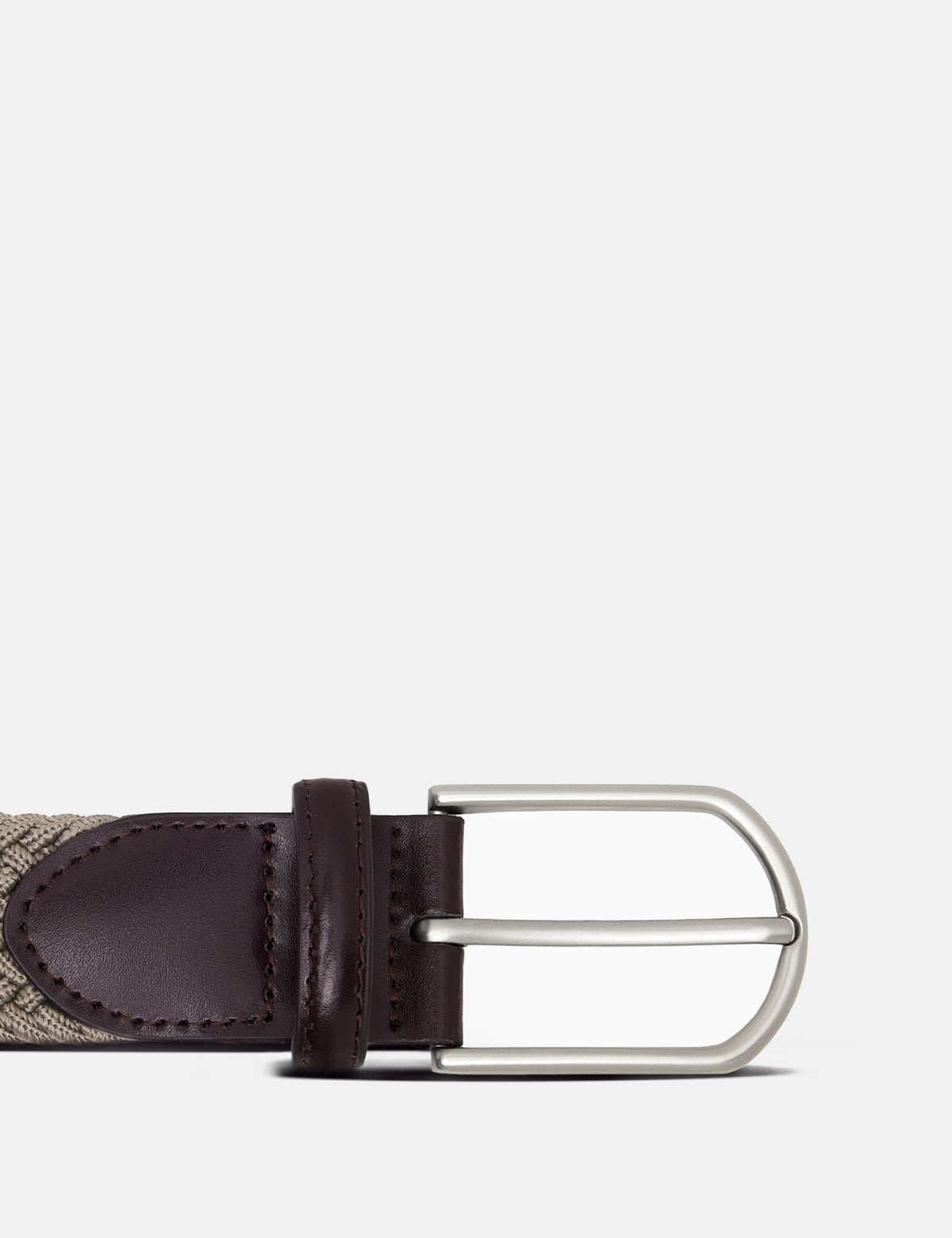 Hawes & Curtis Leather Braided Stretch Belt