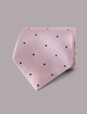 Hawes & Curtis polka dot pure silk tie 8cm - British product