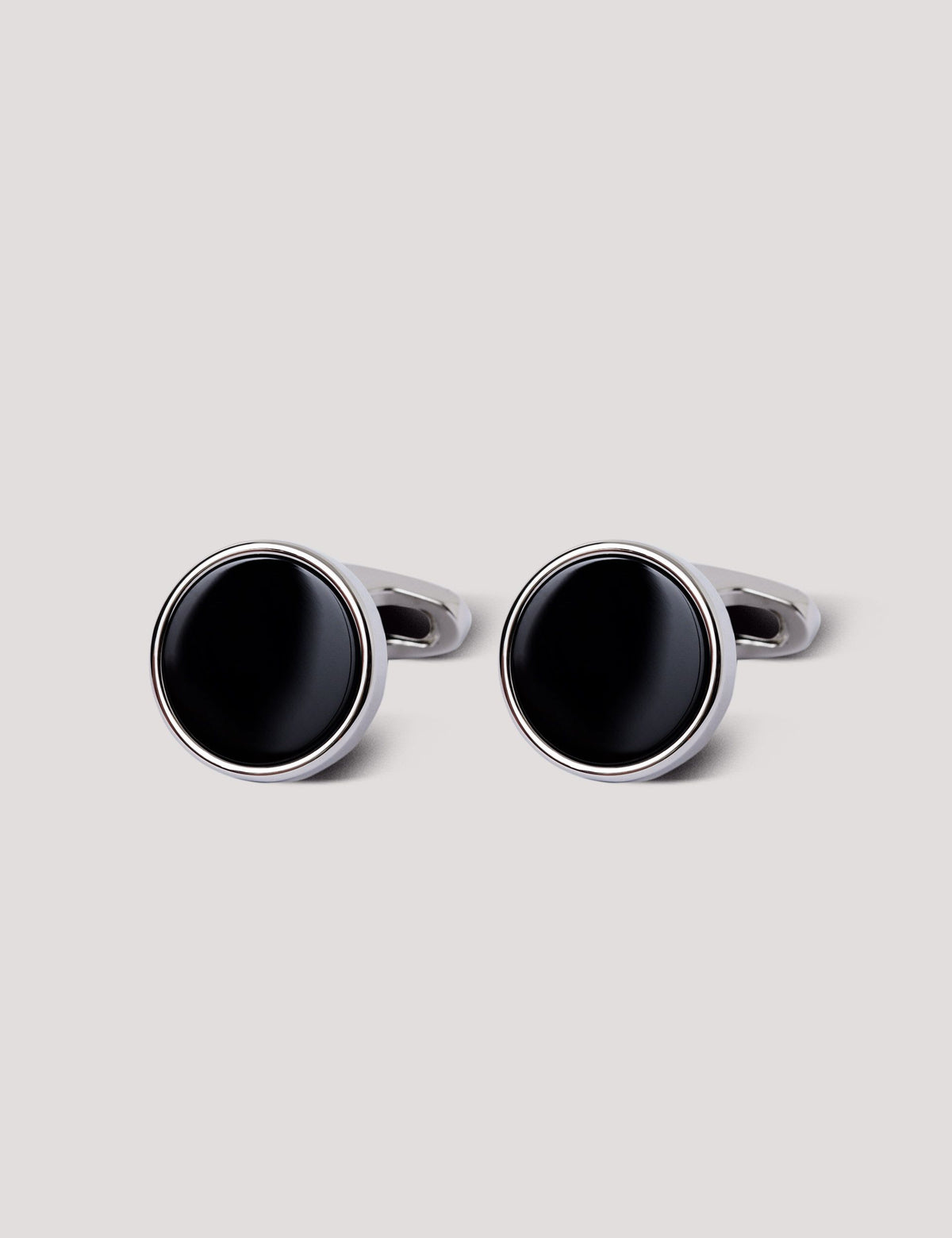 Hawes & Curtis black onyx cufflinks 27mm, UK version