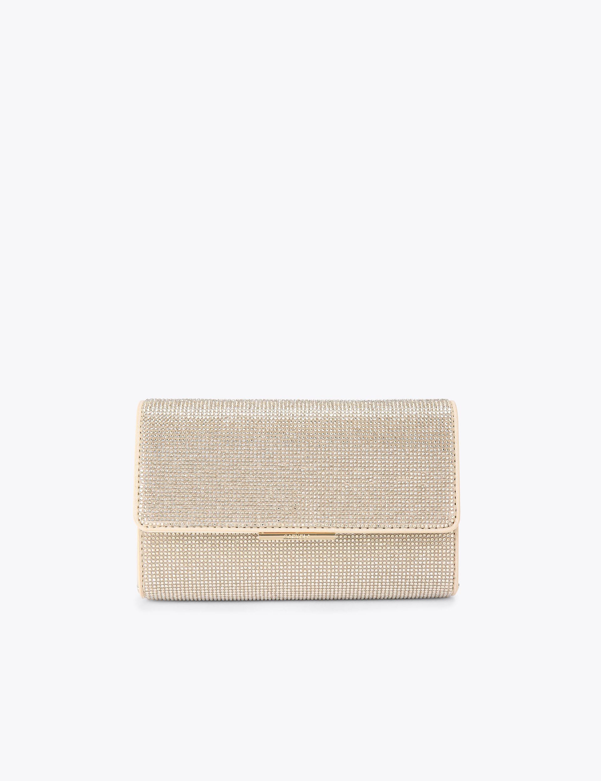 Carvela Clutch Bag mit verzierten Kettenriemen, importiert aus Großbritannien