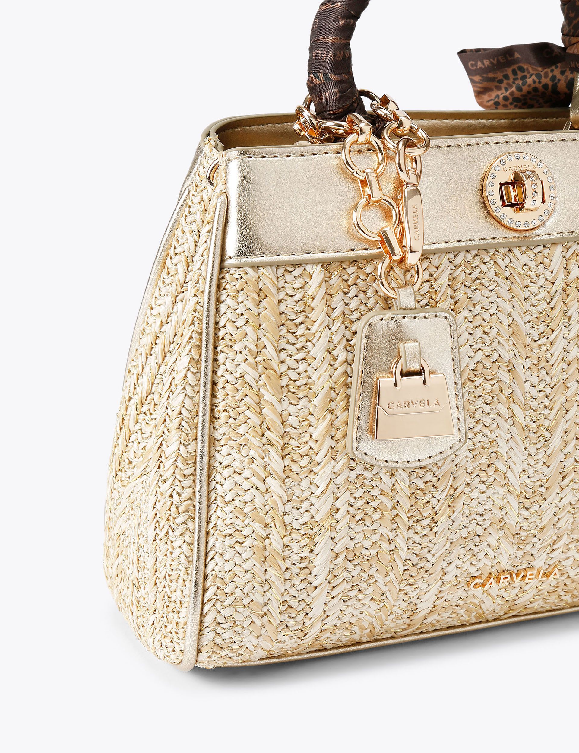 Carvela Metallic Top Handle Grab Bag