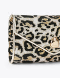 Carvela leopard print clutch bag, imported from the UK