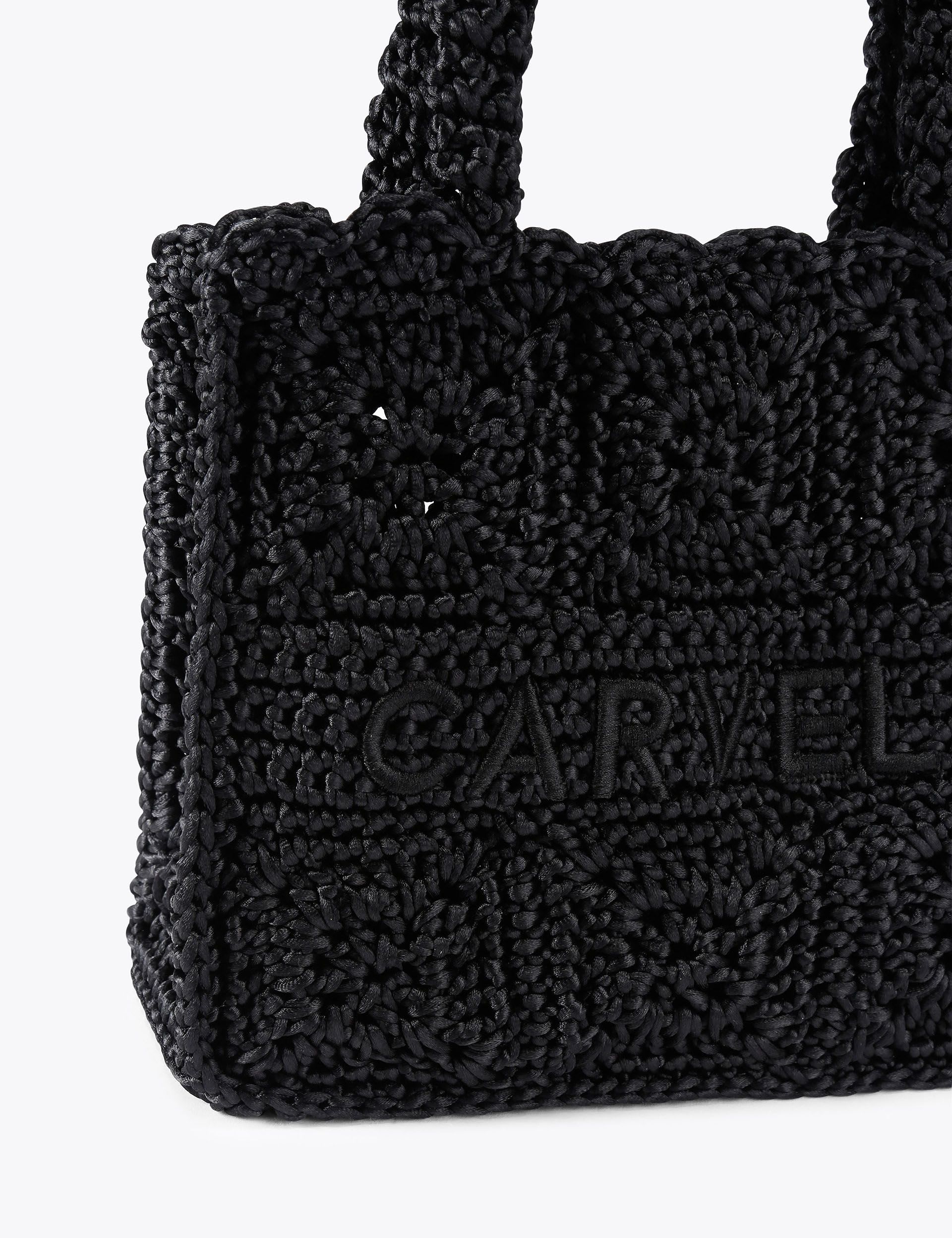 Silk Blend Knotted Tote Bag