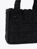Silk Blend Knotted Tote Bag