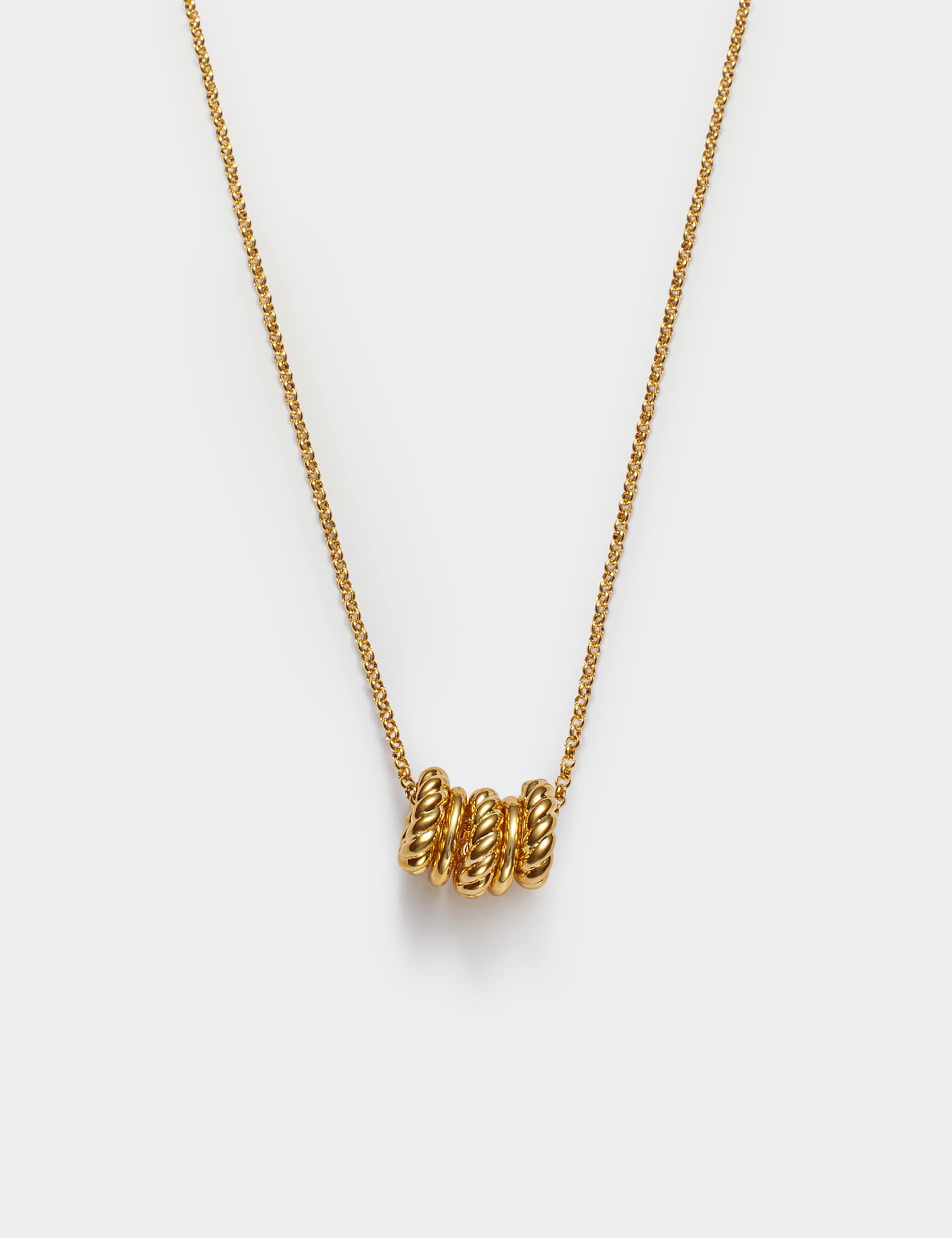 Katie Loxton gold plated rope pendant necklace - British product