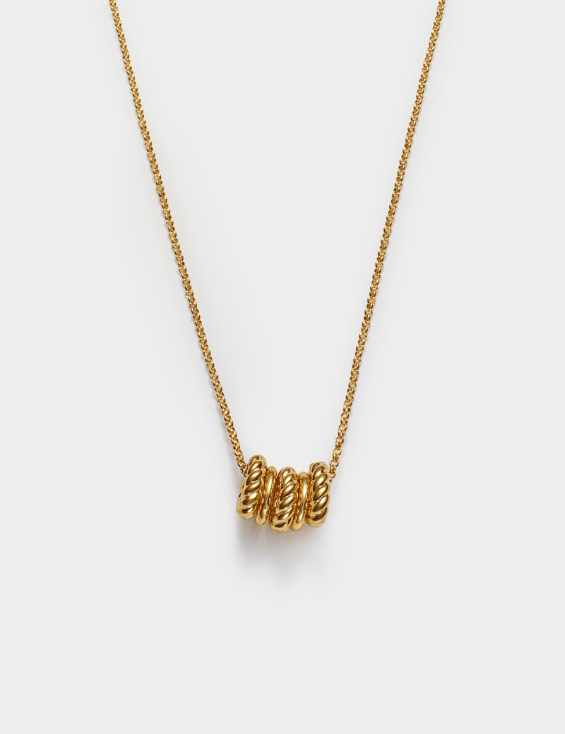 Katie Loxton gold plated rope pendant necklace - British product