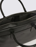 Moss Saffiano briefcase faux leather 86x253mm, imported from the UK