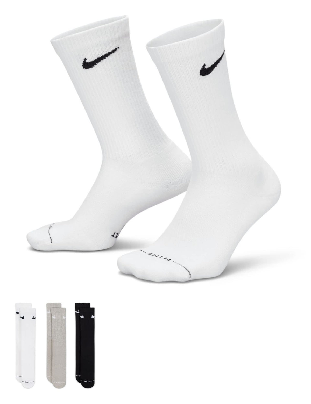 Nike cotton rich crew socks 3 pack (British brand)