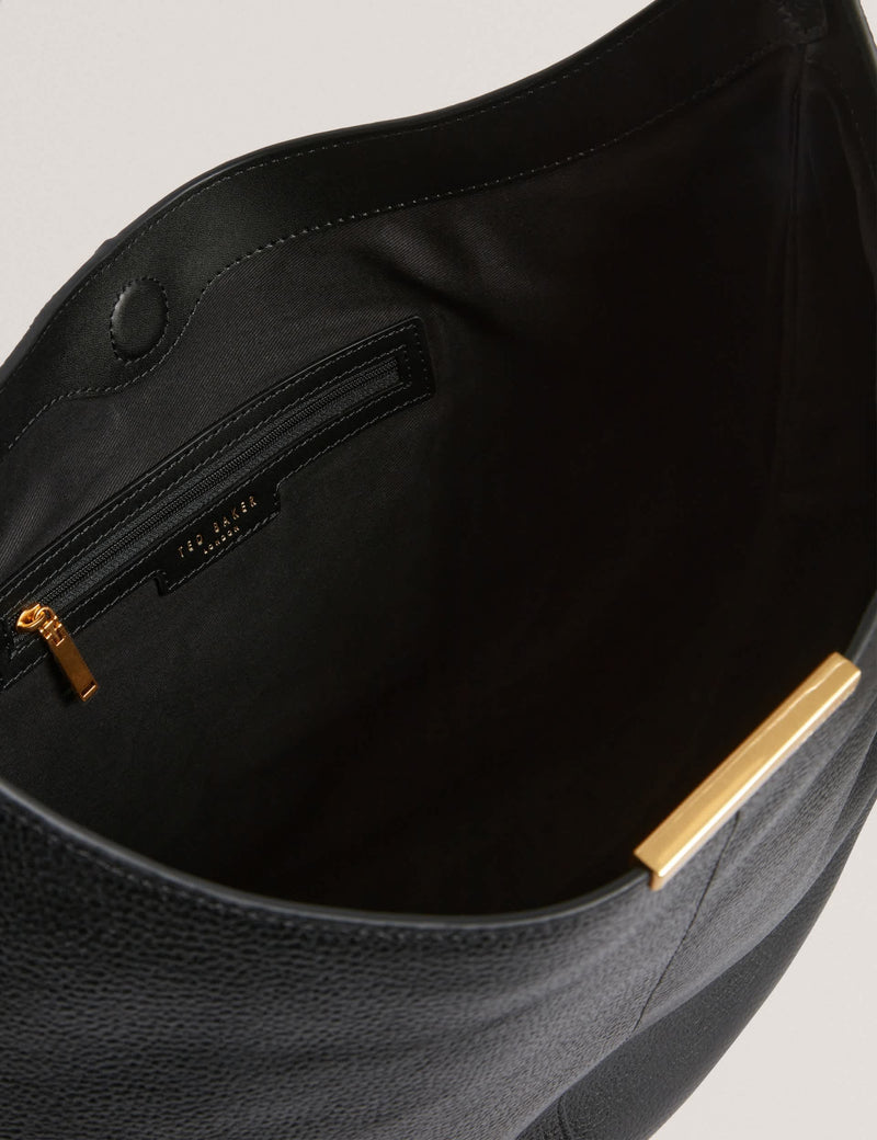 Ted Baker leather bar detail hobo bag, imported from the UK