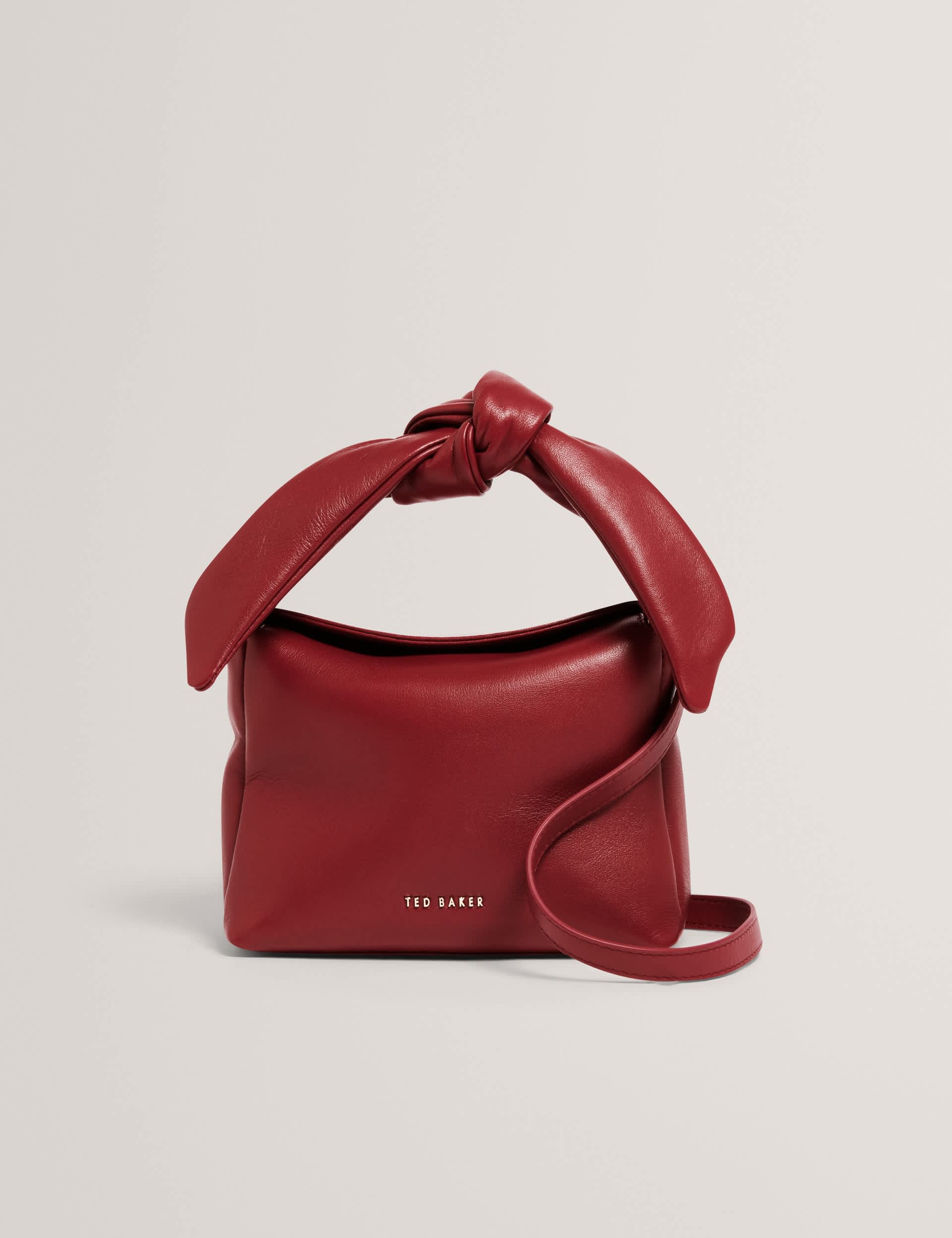 Leather Knotted Cross Body Bag