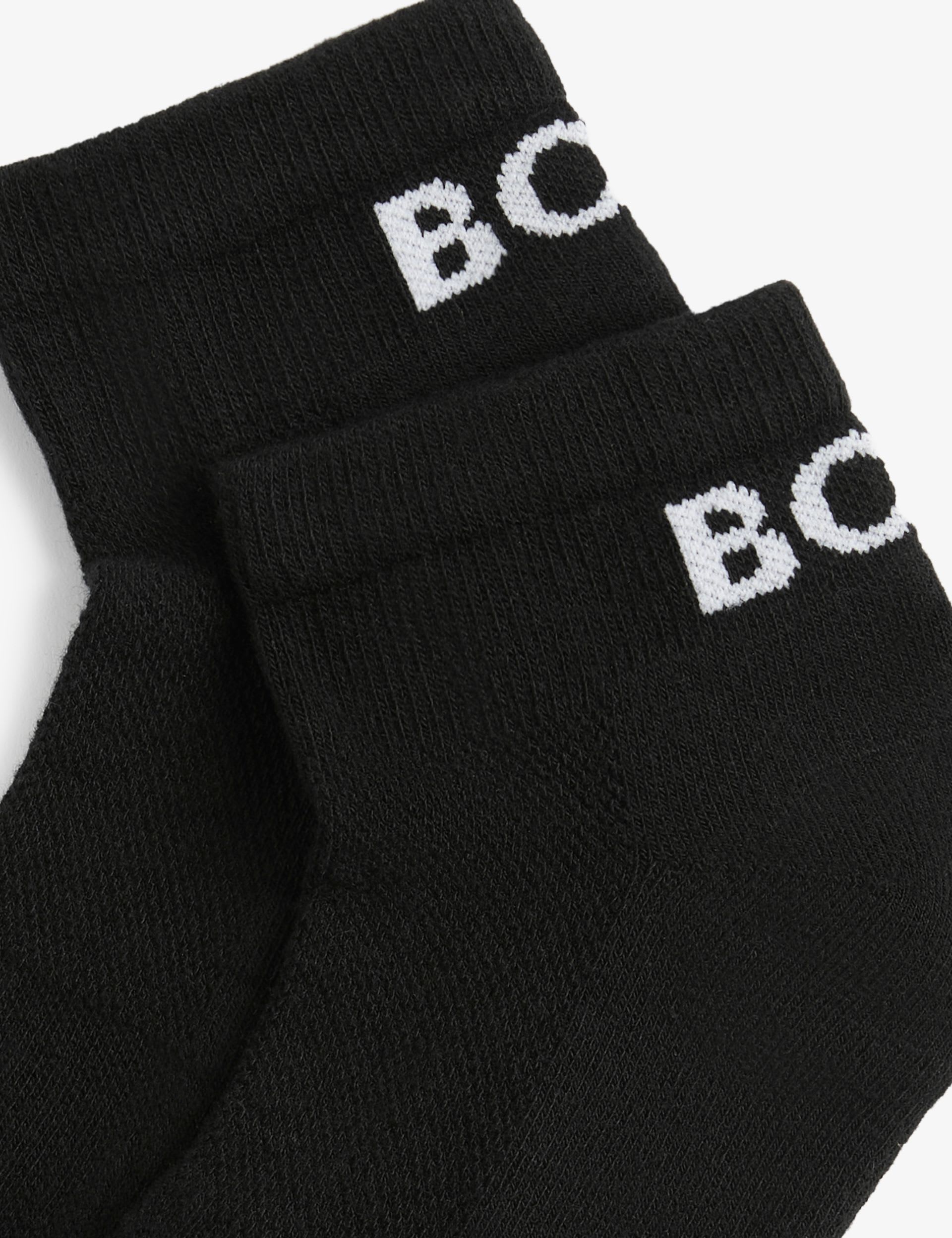 BOSS cotton rich cushioned trainer socks 2 pack - British product