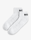 BOSS 2 Pack Cotton Rich Cushioned Trainer Socks