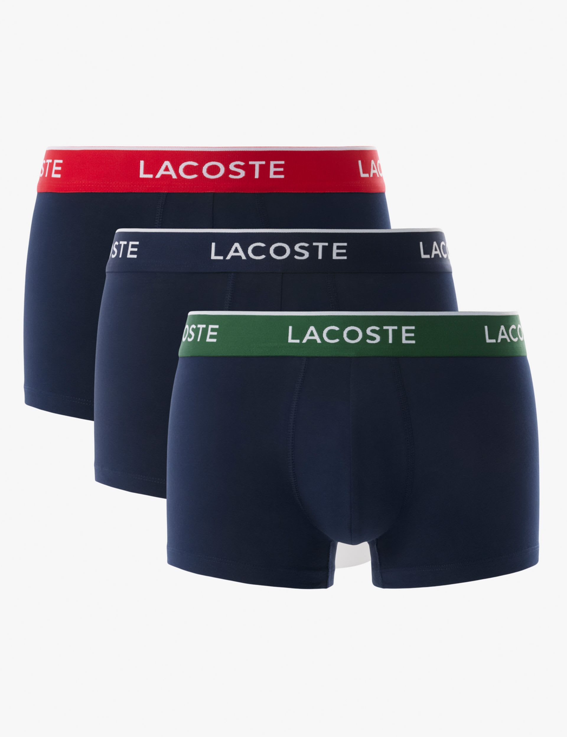 Lacoste cotton-rich trunks 3 pack - British product