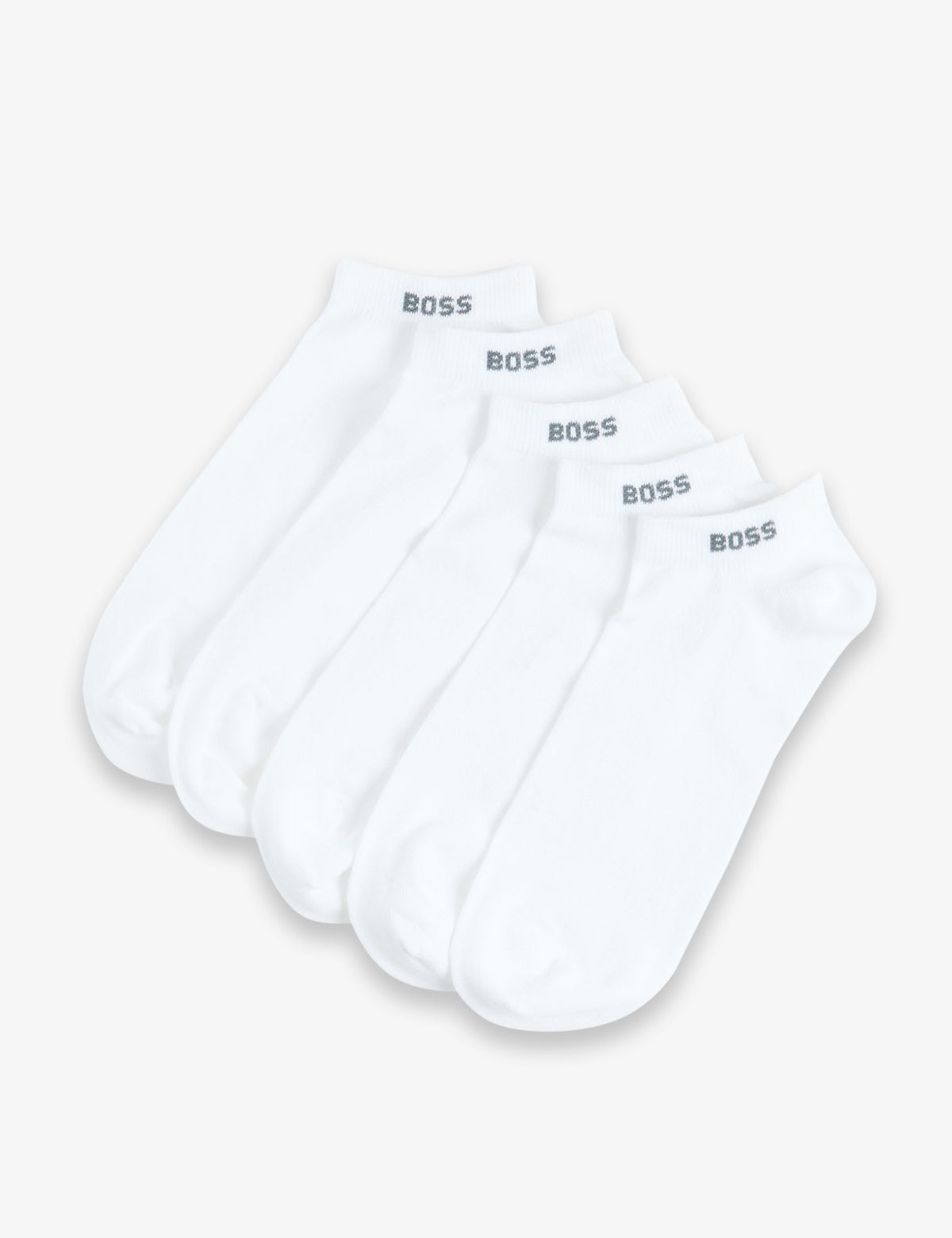 BOSS cotton-rich trainer socks 5 pack, UK version