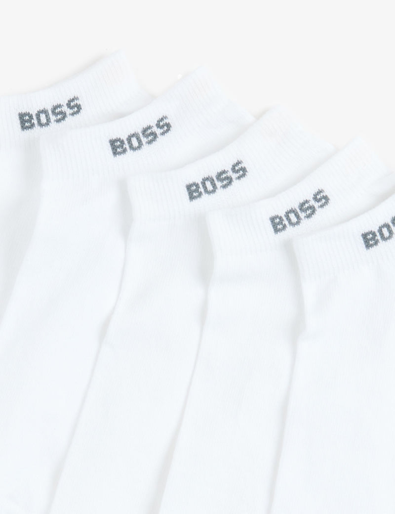 BOSS cotton-rich trainer socks 5 pack, UK version