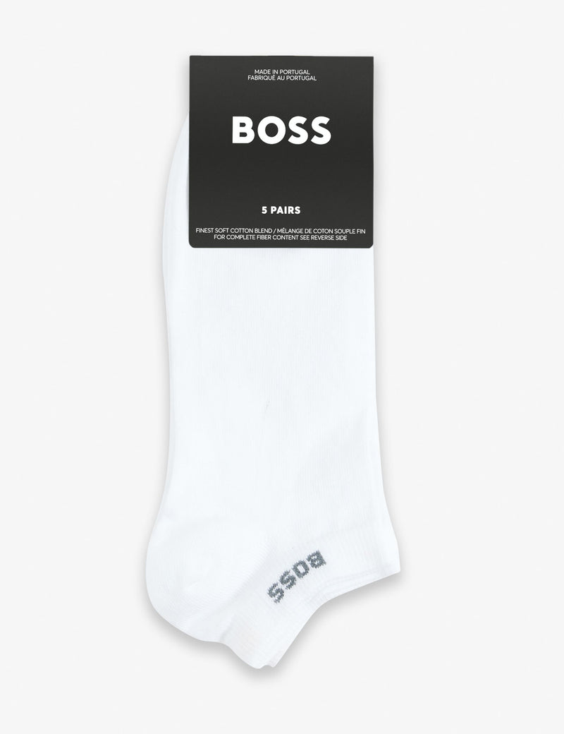 BOSS cotton-rich trainer socks 5 pack, UK version
