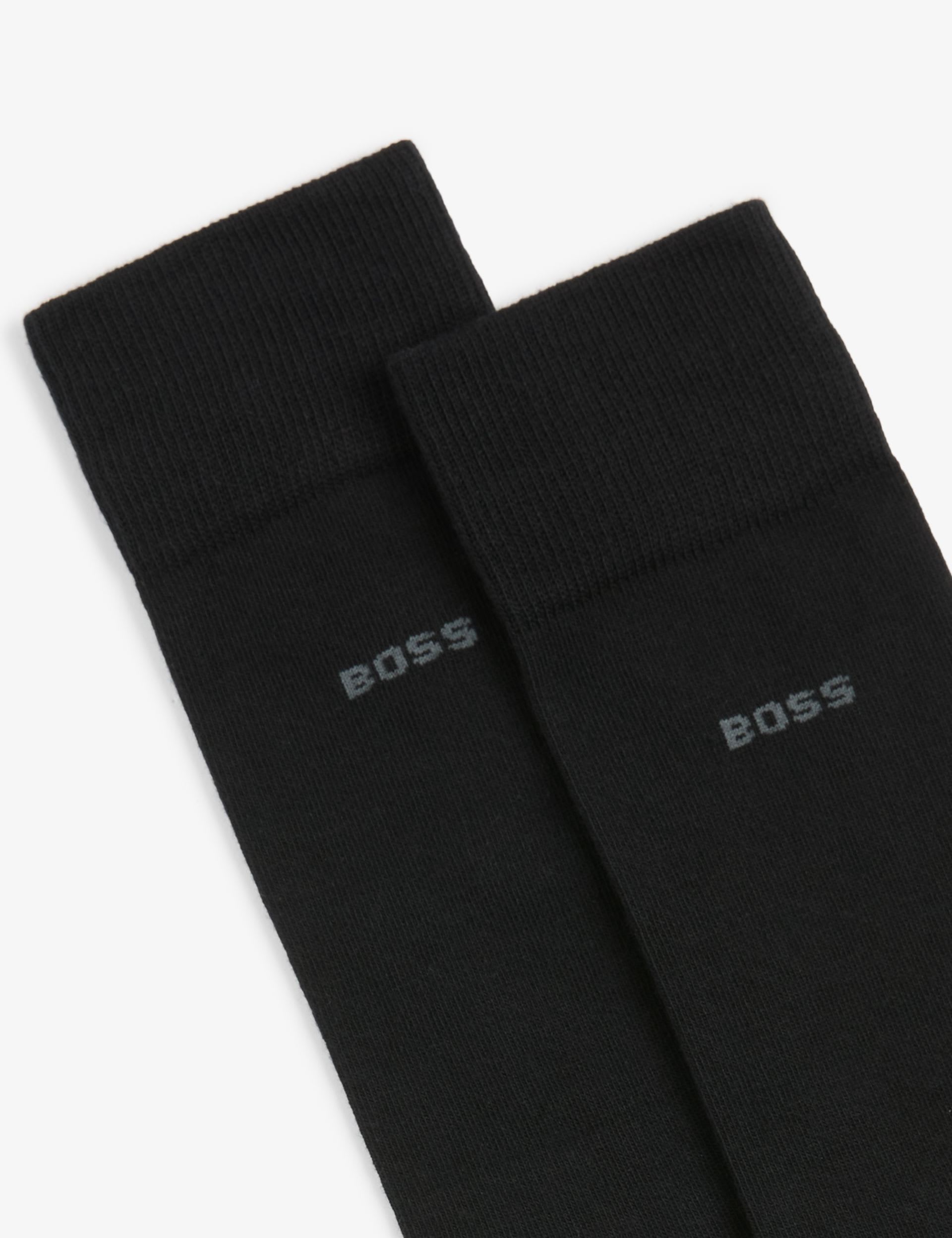 BOSS logo cotton rich socks 2-pack - British product