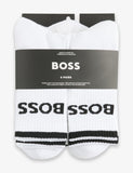 Boss 6 Pack Stripe Cotton Rich Ankle Socks