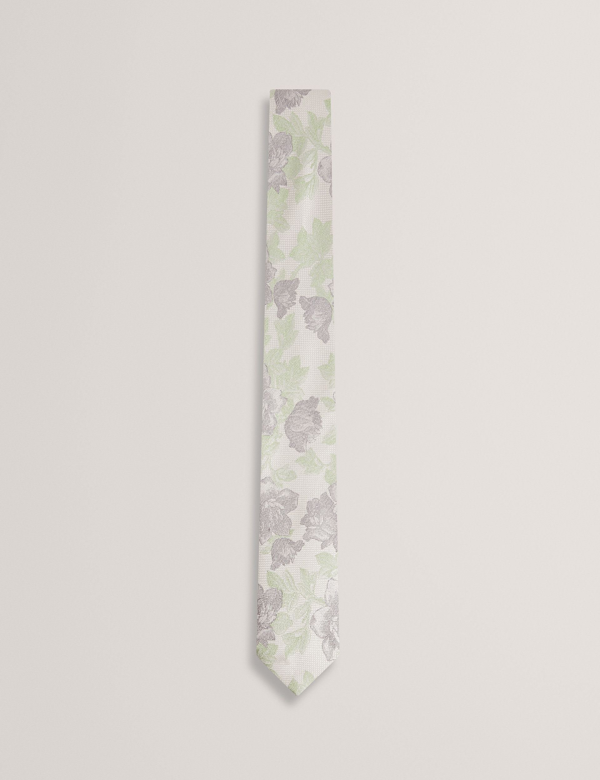 Ted Baker jacquard floral pure silk tie (British brand)