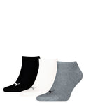Puma cotton rich trainer socks 3 pack assorted - British product