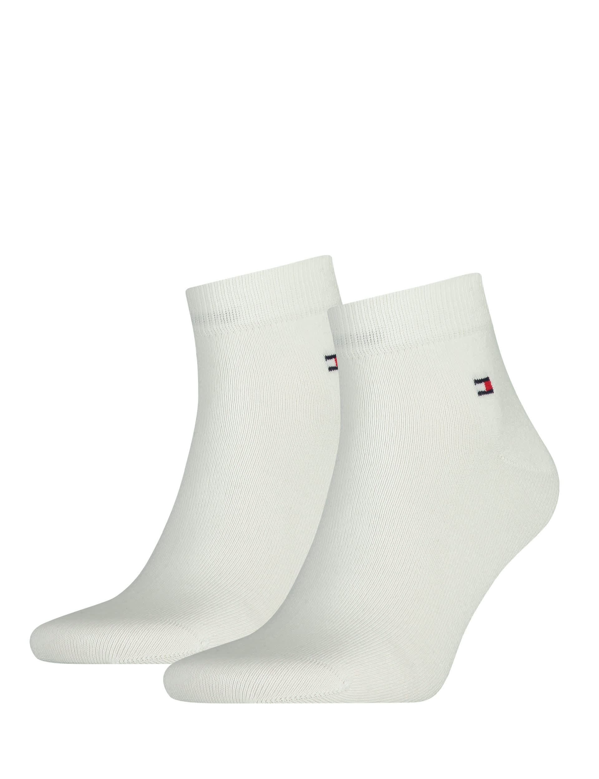 Tommy Hilfiger 2 Pack Cotton Rich Quarter Socks