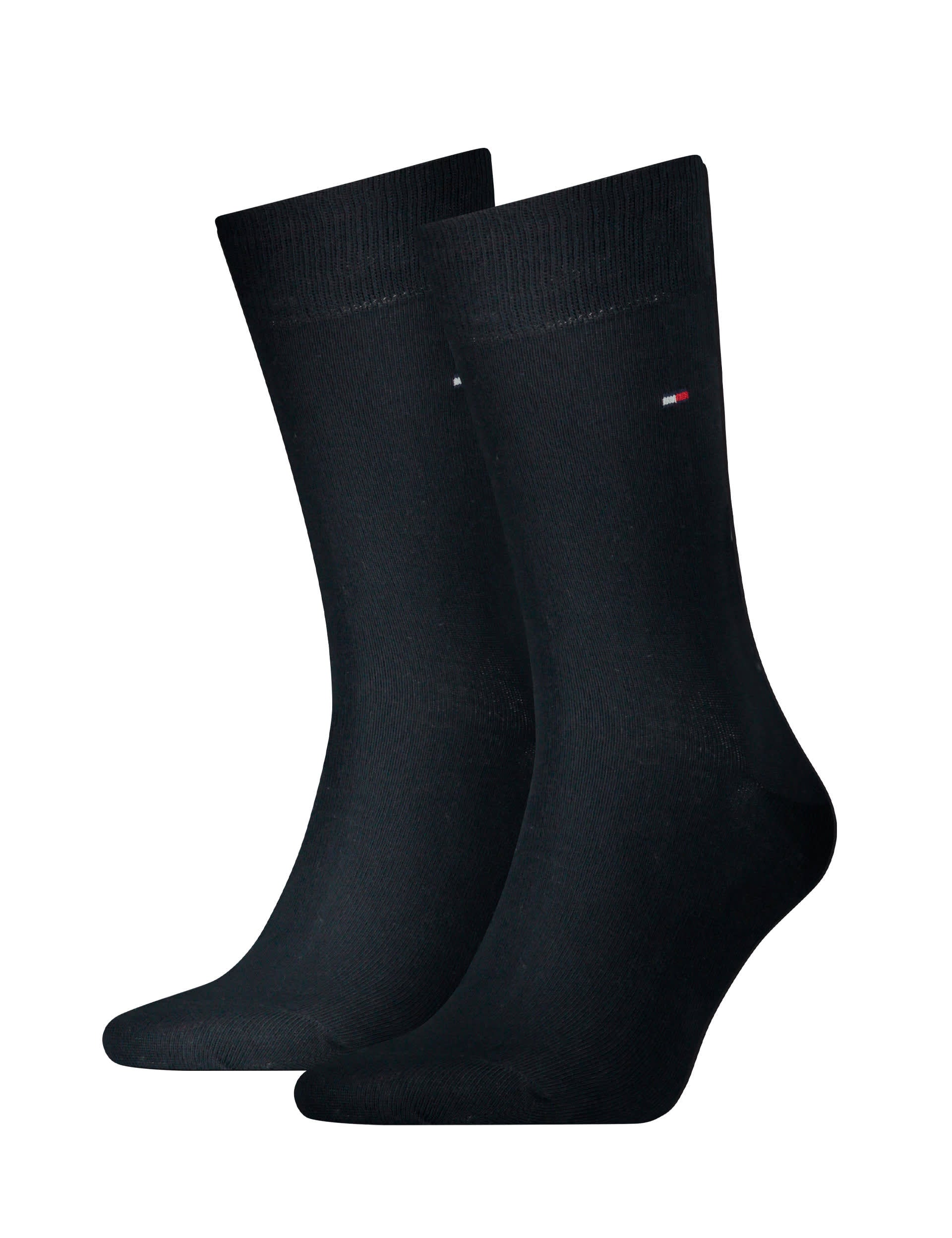 Tommy Hilfiger 2 Pack Embroidered Logo Cotton Rich Socks