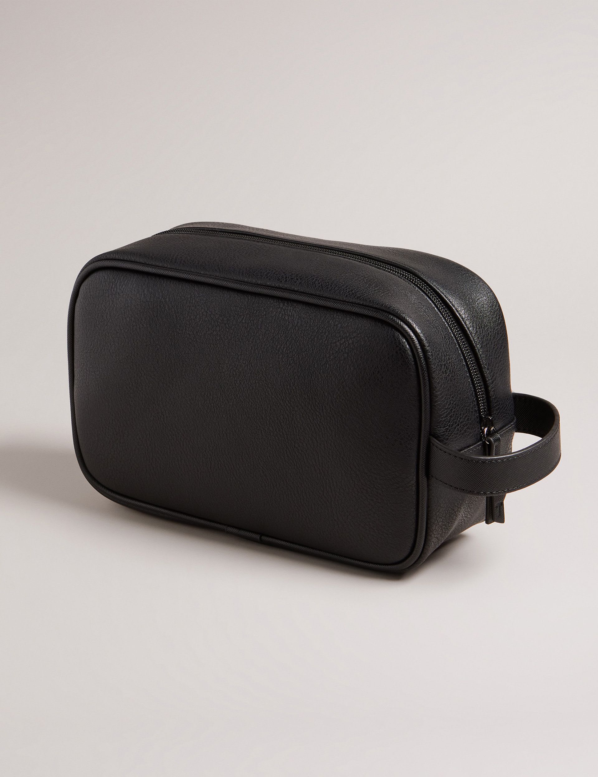 Ted Baker faux leather washbag with carry handle - British product