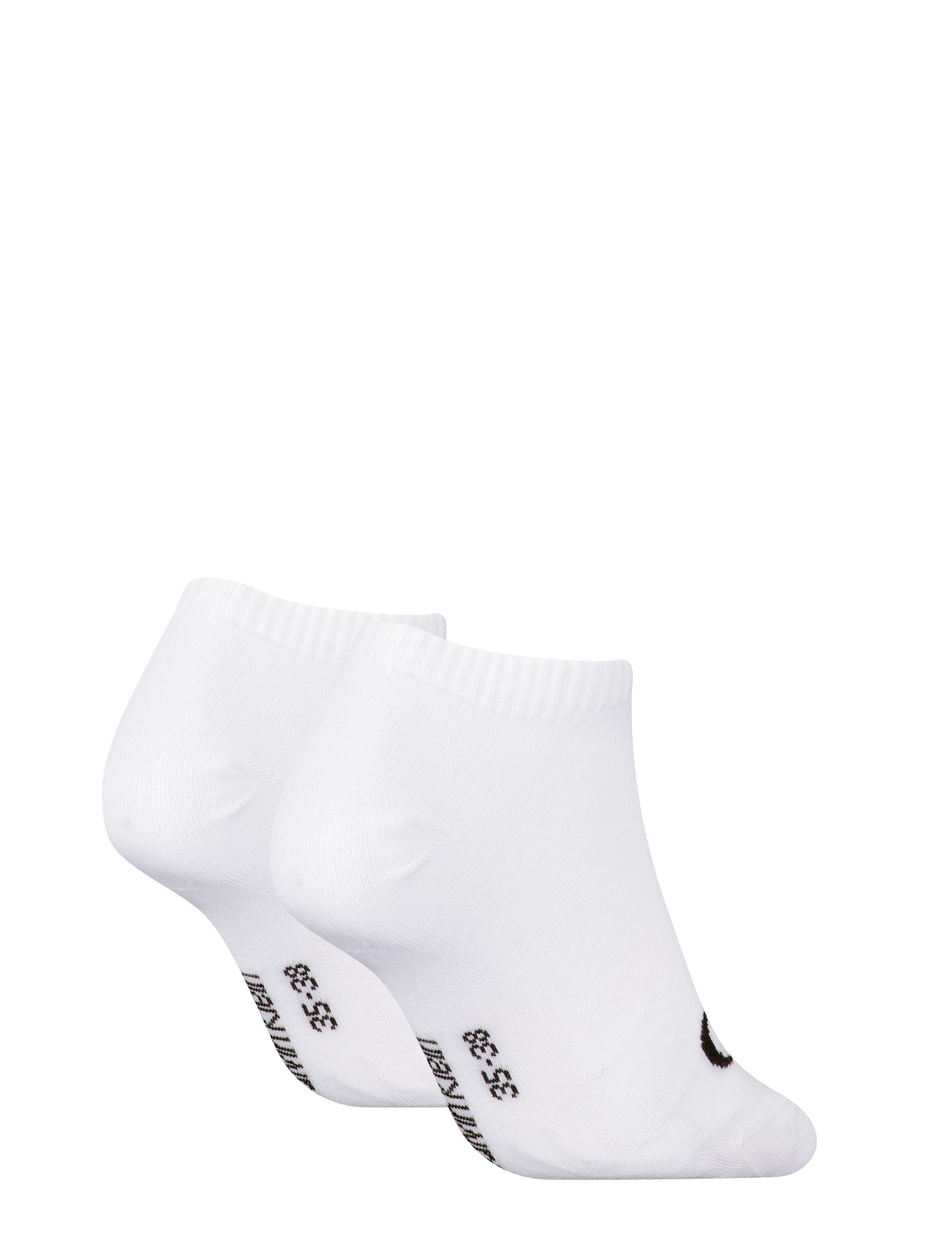 Calvin Klein 2 Pack Cotton Rich Monogram Logo Trainer Socks