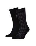 Calvin Klein cotton rich patterned socks 2 pack (British brand)