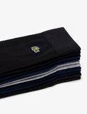 Lacoste cotton rich trainer socks 5 pack, UK version