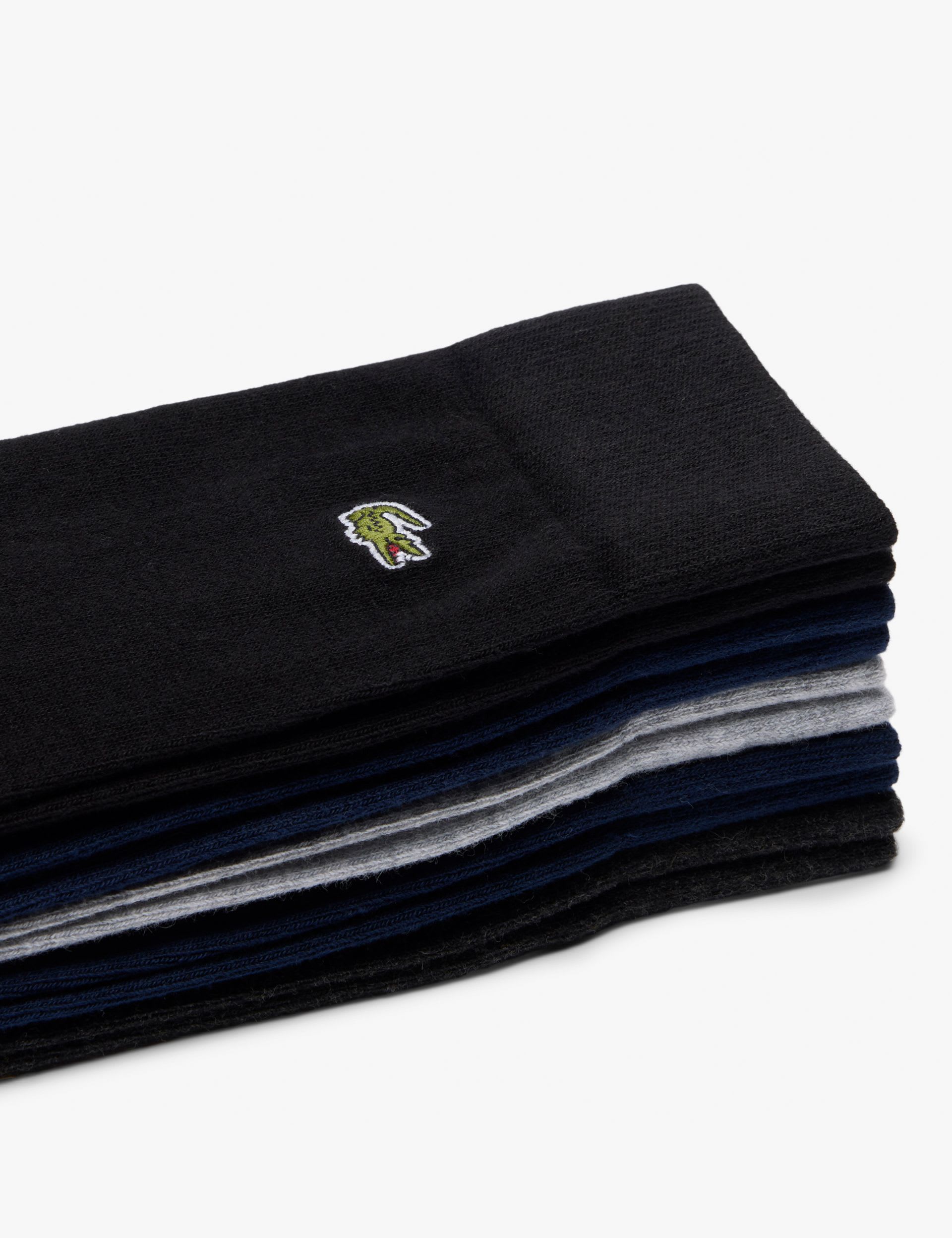 Lacoste 5 Pack Cotton Rich Trainer Socks