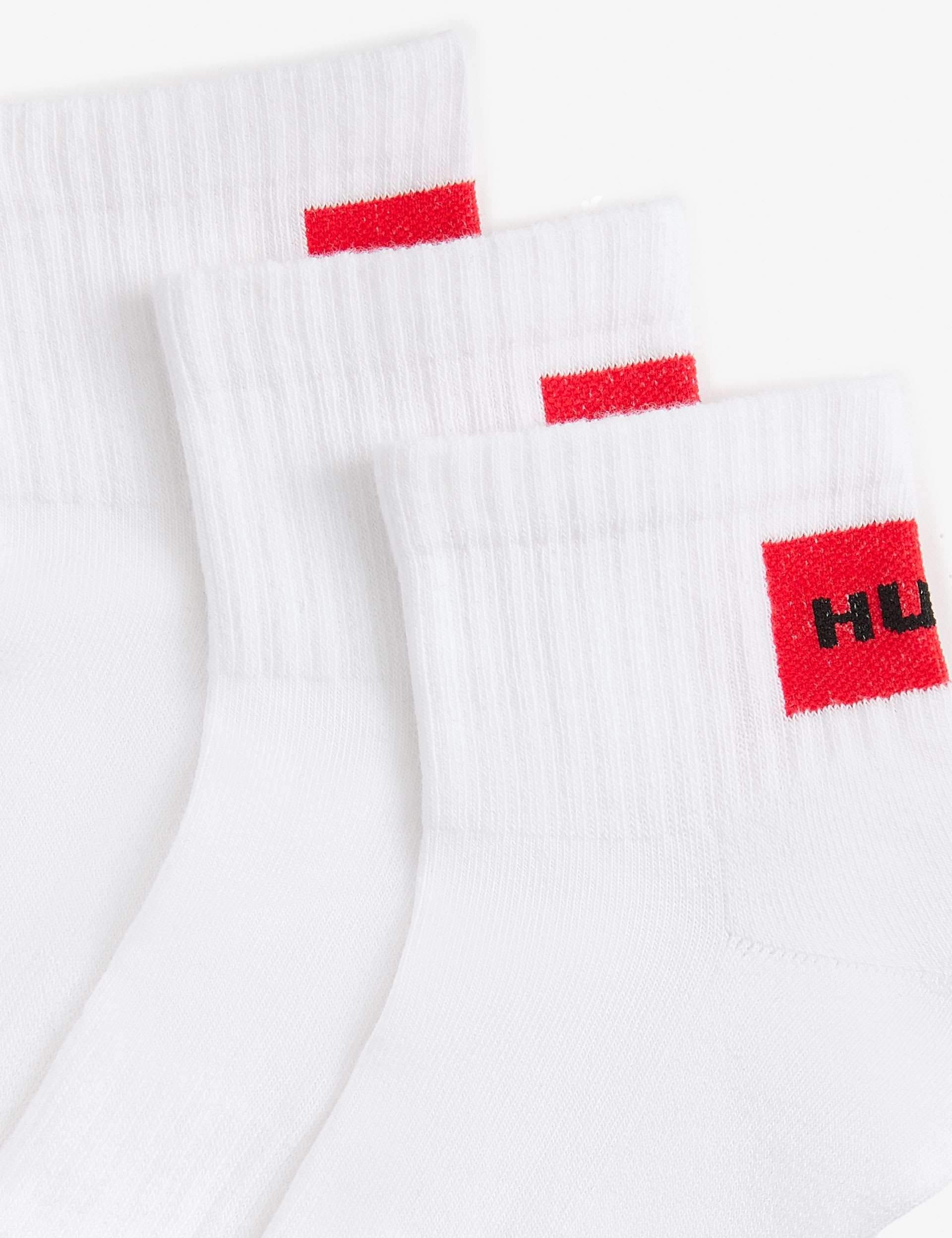 HUGO cotton rich ribbed socks 3 pack (British brand)